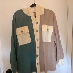 Hailey & Co color block shacket